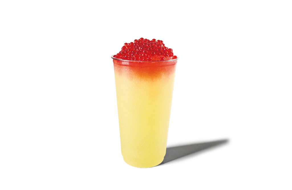 LEMONADE SLUSHIE W STRAWBERRY BURSTING BOBA