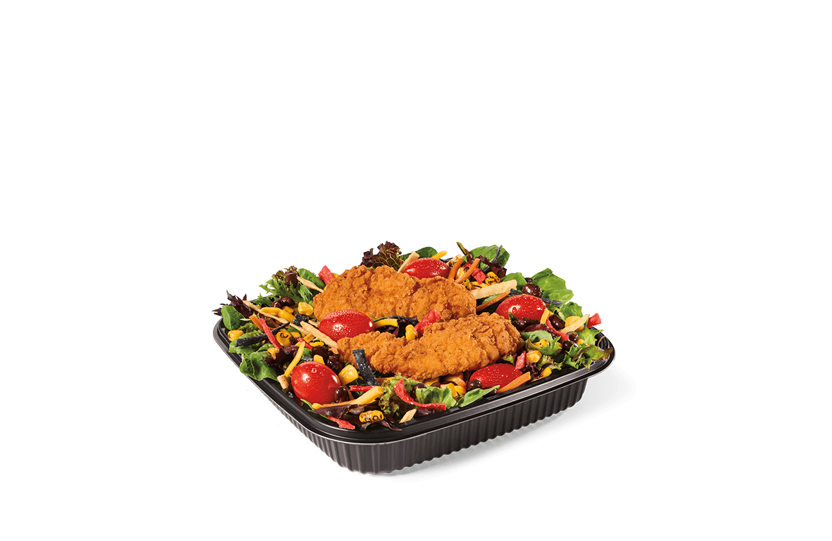 SOUTHWEST SALAD W CRISPY CHICKEN