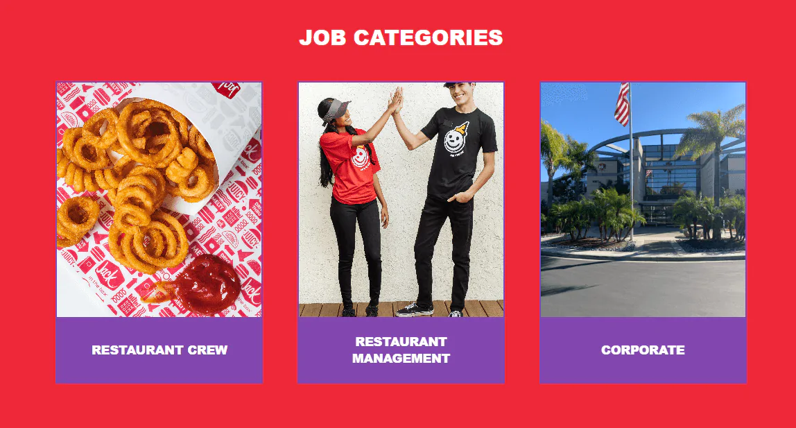 Job Categories at Jack in the Box