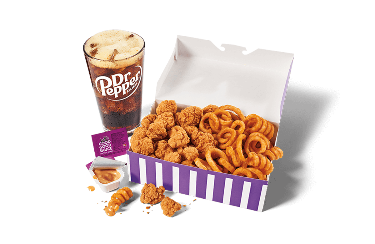 Classic Popcorn Chicken Big Box Combo Price, Calories - JackintheBox Menu