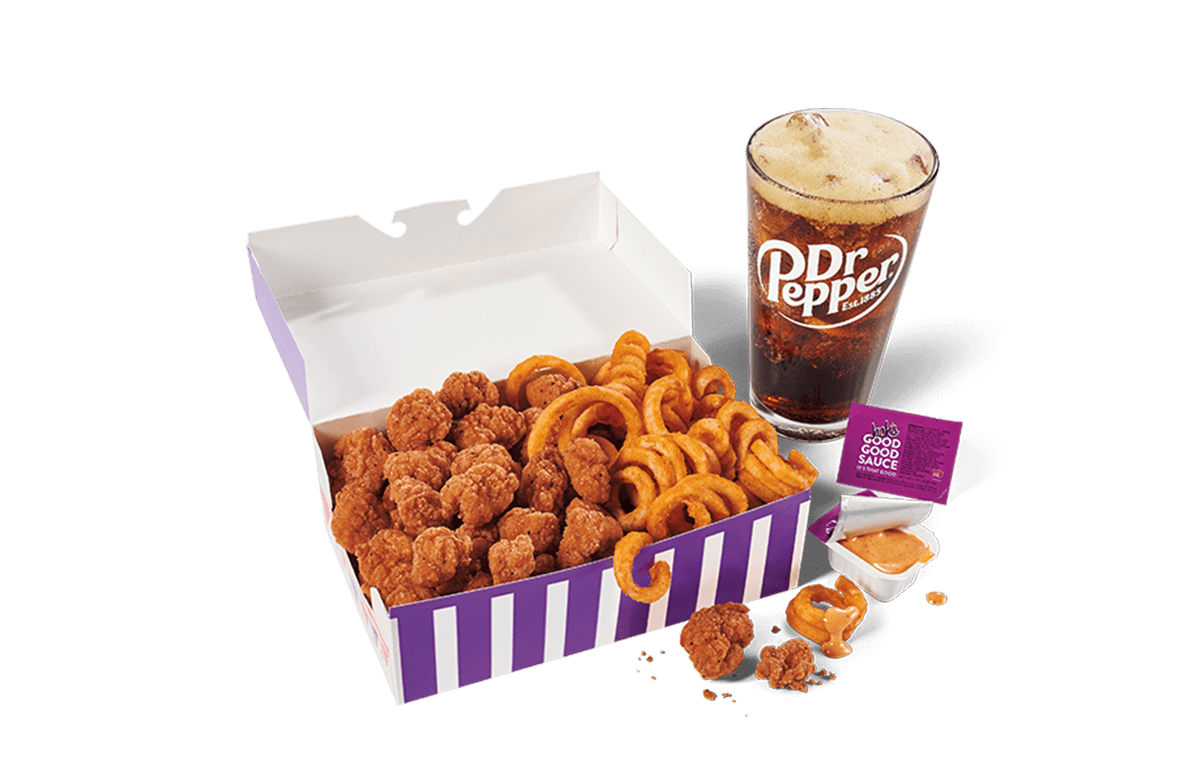 Spicy Popcorn Chicken Big Box Combo Price, Calories - JackintheBox Menu