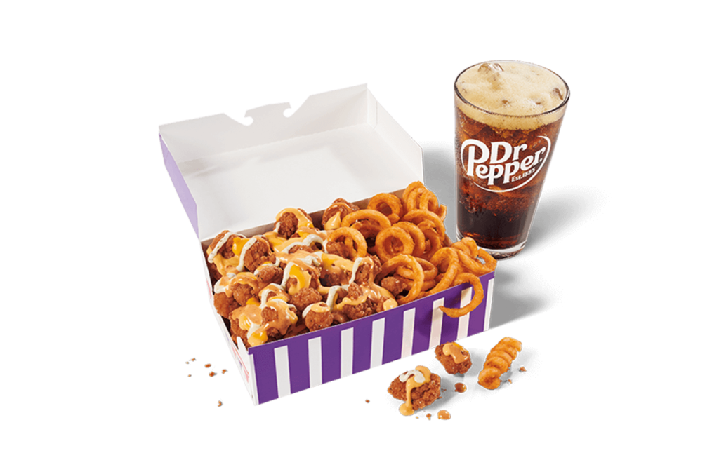 SPICY SAUCED & LOADED POPCORN CHICKEN BIG BOX COMBO