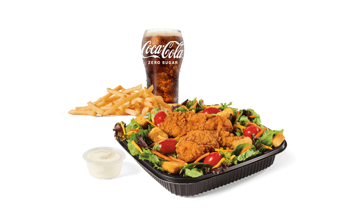 Garden Salad w Crispy Chicken Combo