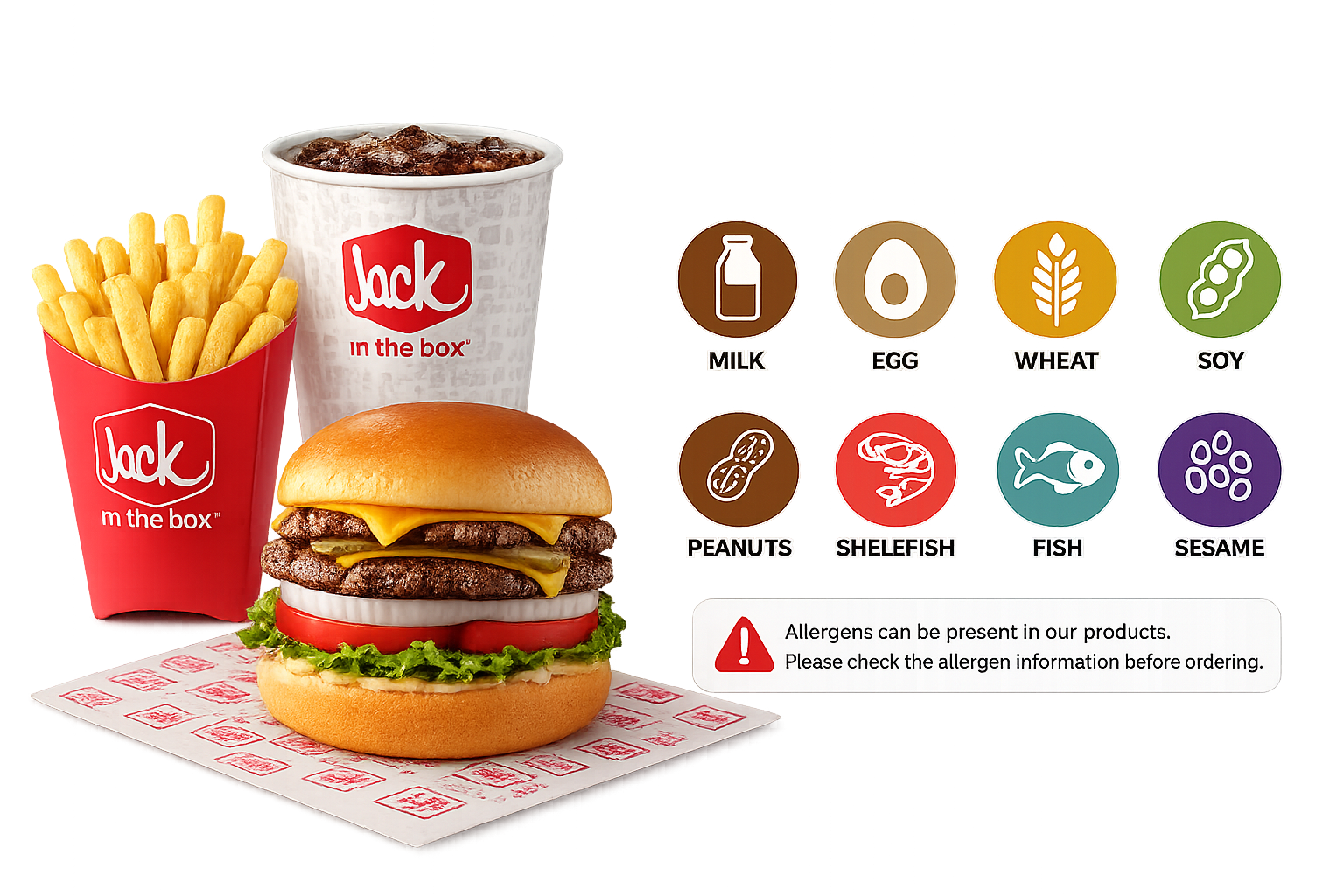 Jack in the Box Burger Allergens 2026